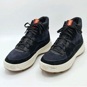 Sorel Black and White Ankle Boot Sneaker Ona 503